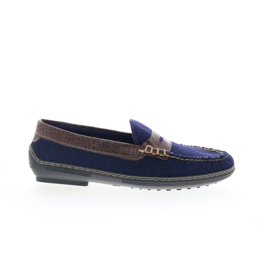T.B. Phelps Mens Wool Penny Blue Shoes (NWT)